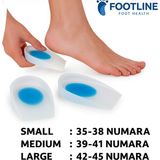 Empressco Konforlu Ortopedik Anatomik Silikon Topukluk, Tabanlık - 1 Adet