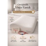 Empressco Konforlu Ortopedik Visco Boyun Yastığı, Destekleyici ve Lüks Tasarım - 10 cm - 00-Siyah - Beyaz