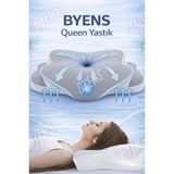 Empressco Konforlu Ortopedik Visco Yastık 60X40X12CM, Boyun Destekli, Rahat Uyku - 10 cm - 00-Siyah - Beyaz