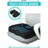 Empressco Konforlu Visco Oturma Yastığı – Rahat ve Destekleyici Minder - 10 cm - 00-Siyah - Beyaz
