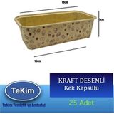 Empressco Kraft Desenli Muffin Kek Kapsülü Baton, 25 Adet, Dayanıklı ve Şık Tasarım - Seçenek 1 - (ClearEyelets)Black-RadiantOrchid