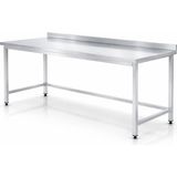 Empressco Krom Paslanmaz Çalışma Tezgahı 140X60X85, Dayanıklı ve Şık Tasarım - 1 lt