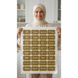 Empressco Kt Decor Gold Baharatlık Kavanoz Sticker Seti - Fiyatı, Yorumları - -- - Seçenek 1