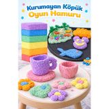 Empressco Kurumayan Köpük Oyun Hamuru 6 Renk 6x10gr Kurumayan Köpük Yumuşak Oyun Hamuru Okul Öncesi Anasınıfı
