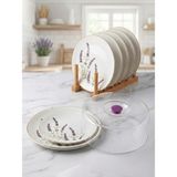 Empressco Lavender Serisi 8 Parça Fanuslu Kek Pasta Takımı, Şık ve Kullanışlı Set - Seçenek 1 - 51R-Turuncu