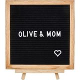 Empressco Letter Board-Harfli Ahşap Yazı Panosu Siyah-Meşe Ağacı (340 Harfli, Ahşap Ayaklı) Özel Kutusunda - Fiyatı, Yorumları - -- - Seçenek 1