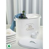 Empressco Lin Metal Bölmeli Metal Kapaklı Ölçekli Deterjanlık, Toz Deterjanlık, Banyo Deterjanlık, (Laundry Baskılı) - Fiyatı, Yorumları - Ahşap Rengi - Seçenek 1
