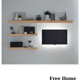 Empressco Linde Home 3lü Atlantik Çam Duvar Rafı Tv Rafı Salon Dekorasyonu - Fiyatı, Yorumları - Seçenek 1 - Pembe