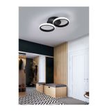Empressco Lola Modern Tasarım Siyah Renk Salon Mutfak Hol Beyaz Led 2 Li Avize