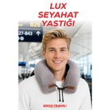 Empressco Lux Ortopedik Seyahat Yastığı Visco Boyun Destekli Seyahat Yastığı - Gri| Ergo Travel