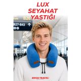 Empressco Lux Ortopedik Seyahat Yastığı Visco Boyun Destekli Seyahat Yastığı - Mavi| Ergo Travel