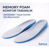 Empressco M2040 Boy Uzatıcı Ortopedik Memory Foam Tabanlık Gri - 1 Adet