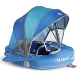 Empressco Mambobaby Yüzme Simidi - Mavi Vatoz, Emniyetli, Gölgelikli ve Ayak Destekli - Fiyatı, Yorumları - --