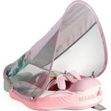 Empressco Mambobaby Yüzme Simidi - Pembe Flamingo, Emniyetli, Gölgelikli ve Ayak Destekli - Fiyatı, Yorumları - --