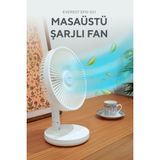 Empressco Masaüstü Şarj Edilebilir 3 Kademeli 1200MAH Bataryalı Beyaz USB Fan Vantilatör - Fiyatı, Yorumları - Altın