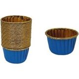 Empressco Mavi Renkli Muffin Kağıdı ve Kalıbı - 20 Adet, ÇAP7CM, H4CM - Seçenek 1 - (ClearEyelets)Black-RadiantOrchid