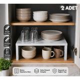 Empressco Mayaglory ( 2 Adet ) Dolap Içi Düzenleyici Organizer Mutfak Tezgah Banyo Düzenleme Bardak Tabak Düzenleyici - Fiyatı, Yorumları - Ahşap Rengi - Seçenek 1