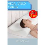 Empressco Mega Boy Ortopetik Visco Yastık Boyun Fıtığı Boyun Düzleşmesi Için Visco Yastık 60x40x14/12 Cm