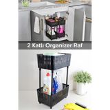 Empressco Meleni Home 2 Katlı Düzenleyici Mutfak Banyo Rafı - Tezgah Altı Raf Evye Altı Dolap Organizer Deterjanlık Siyah - Fiyatı, Yorumları - Ahşap Rengi - Seçenek 1