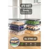 Empressco Meleni Home 6 Adet Dikdörtgen Erzak Saklama Kabı - Mikrodalgaya Uygun Düzenleyici Organizer 2,7 Lt Gri - Fiyatı, Yorumları - 079 Buz Beyazı - Seçenek 1