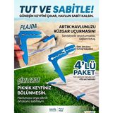 Empressco Mescolare Plaj ve Çim Havlu Tutucu Sabitleyici Kazık Mandalı 4 - Altın - 0 - 12 Ay