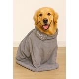 Empressco Microperformance Köpek Kurulama Tulumu, Fermuarlı Lüks Havlu Bornoz - Seçenek 1