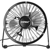 Empressco Mini USB Fan, Metal Soğutucu, Ayarlanabilir ve Sessiz Masa Vantilatörü - Beyaz