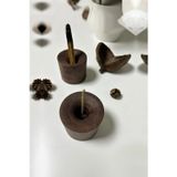 Empressco Minimalist Iskandinav Dekor Modern Masif Ahşap Torna Şamdan Ve Tütsülük/buhurdanlık Yılbaşı Süsü