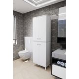 Empressco Mirobi Furex 6 Raflı 2 Kapaklı Çok Amaçlı Banyo Dolabı Beyaz - Fiyatı, Yorumları - Ahşap - Seçenek 1