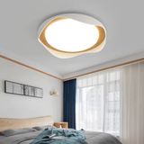 Empressco Modern 3 Renkli 52 cm Plafonyer LED Avize, Şık ve Büyük Boy Tasarım - Seçenek 1 - Ahşap