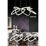 Empressco Modern 3 Renkli Beyaz Çilek Sarkıt LED Avize, Şık ve Aydınlatıcı Tasarım - Seçenek 1 - Ahşap