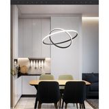 Empressco Modern Ikili Sarkıt LED Avize, Beyaz Işık, Şık ve Şık Tasarım - Seçenek 1 - Ahşap