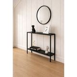 Empressco Modern Kahve Köşesi Slim Dresuar, Siyah Ahşap Konsol 80X20X85 - 1/100 Toz Ceviz