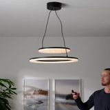 Empressco Modern LED Sarkıt Lamba, Beyaz Tavan Aydınlatması, Şık ve Enerji Tasarruflu - Seçenek 1 - Ahşap