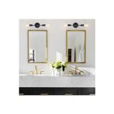 Empressco Modern,siyah 2xe27 Duylu Metal Banyo Ayna Üstü Duvar Aplik Not:1 Adet Fiyatıdır.
