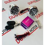 Empressco Monero-Motosiklet Mp3 Player + Alarm Bluetooth Özellikli Nikel A Kalite - 15 m - Azur Mavi