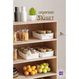 Empressco Mowo Home 3 Adet 3 Litre Mutfak Düzenleyici, Buzdolabı Düzenleyici, Banyo Düzenleyici, Organizer, Saklama Kabı - Fiyatı, Yorumları - Ahşap Rengi - Seçenek 1