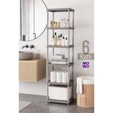 Empressco Mowo Home 6 Katlı Gri 40X33 Plastik Banyo Raf Sistemi, Mutfak Rafı, Kiler, Kitaplık Çok Amaçlı Düzenleyici - Fiyatı, Yorumları - Ahşap - Seçenek 1