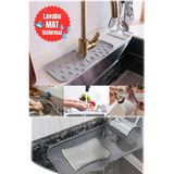Empressco Mutfak ve Banyo Için Emici Silikon Musluk Matı - Lavabo Silikon Drenaj Pedi, Su Sıçrama Tutucu - 1 lt