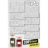 Empressco Neoprint 200 Adet Baharatlık Etiketi Suya Dayanıklı Kavanoz Sticker Seti Erzak Bakliyat Mutfak Düzenleyici - Fiyatı, Yorumları - Ahşap - 1 lt
