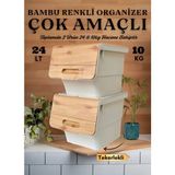 Empressco Nextbuy 24 Lt Bambu Renk Organizer Çok Amaçlı Kutu Tekerlekli Patates Sebze Soğanlık Kutusu Oyuncak Sepeti - Fiyatı, Yorumları - Seçenek 1 - Ahşap