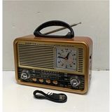 Empressco Nostalji Tasarımlı Çok Fonksiyonlu Müzik Çalar ve Radyo Saat