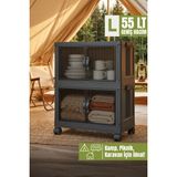 Empressco Obido Lavine (Large) 2 Katlı Katlanır Kamp Dolabı L Size 55LT Portatif Dolap Organizer Tekerlekli - Fiyatı, Yorumları - -- - Seçenek 1
