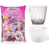 Empressco Orkide Toprağı (3lt) Kristal Saksı (1,5 Lt) - Sade Saksısı Şeffaf (1,5lt) - Besili Orkide Toprağı - Fiyatı, Yorumları - Seçenek 1