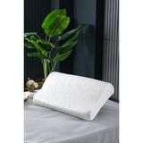 Empressco Ortopedik Visco Yastık 750 Gr, Boyun Destekli, 50X32X10 cm - 00-Siyah - Beyaz