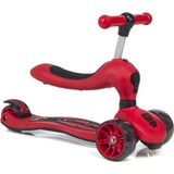 Empressco Oturaklı Çocuk Scooter 3 Tekerlekli Işıklı Scooter Yükseklik Ayarlı 1-5 Yaş Kırmızı - Altın Sarısı - Seçenek 1
