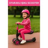 Empressco Oturaklı Scooter Işıklı 3 Tekerlekli Combo Scooter 3+ Yaş - Fiyatı, Yorumları - Ahşap - Seçenek 1