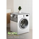 Empressco Palm Design Çamaşır Makinesi Örtüsü 4 Cepli Banyo Düzenleyici Organizer Buzdolabı Örtüsü Depolama Hurç - Fiyatı, Yorumları - Ahşap Rengi - Seçenek 1