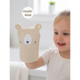 Empressco Pamuk Hanım Müslin Yumuşak Kız-Erkek Bebek-Çocuk Banyo Yıkama Kesesi, Kukla Lif /ayı Bej - Fiyatı, Yorumları - Altın