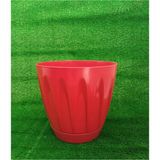 Empressco Papatya Saksı 6 Litre 1 Adet Kırmızı Renk Bahçe Saksı Renkli Çiçek Saksısı Yuvarlak Çiçek Saksısı - Fiyatı, Yorumları